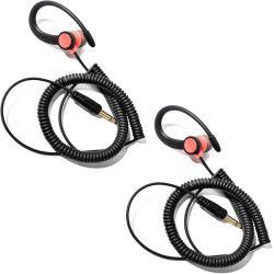 1 Pin 3.5mm Jack Headset 180° Joint Reception Only Walkie Talkie Earpiece Compatible avec Motorola Sepura Rexon Wouxun Kenwood B