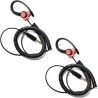 1 Pin 3.5mm Jack Headset 180° Joint Reception Only Walkie Talkie Earpiece Compatible avec Motorola Sepura Rexon Wouxun Kenwood B