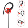 1 Pin 3.5mm Jack Headset 180° Joint Reception Only Walkie Talkie Earpiece Compatible avec Motorola Sepura Rexon Wouxun Kenwood B