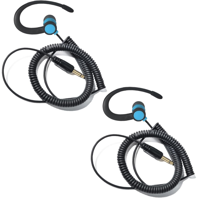 1 Pin 3.5mm Jack Headset 180° Joint Reception Only Walkie Talkie Earpiece Compatible avec Motorola Sepura Rexon Wouxun Kenwood B