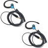 1 Pin 3.5mm Jack Headset 180° Joint Reception Only Walkie Talkie Earpiece Compatible avec Motorola Sepura Rexon Wouxun Kenwood B