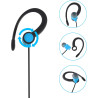 1 Pin 3.5mm Jack Headset 180° Joint Reception Only Walkie Talkie Earpiece Compatible avec Motorola Sepura Rexon Wouxun Kenwood B