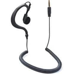 1 Pin 3.5mm Jack Headset 180° Joint Reception Only Walkie Talkie Earpiece Compatible avec Motorola Sepura Rexon Wouxun Kenwood B