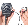 1 Pin 3.5mm Jack Headset 180° Joint Reception Only Walkie Talkie Earpiece Compatible avec Motorola Sepura Rexon Wouxun Kenwood B