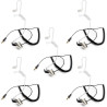 1 Pin 3.5mm Jack Headset 180° Joint Reception Only Walkie Talkie Earpiece Compatible avec Motorola Sepura Rexon Wouxun Kenwood B