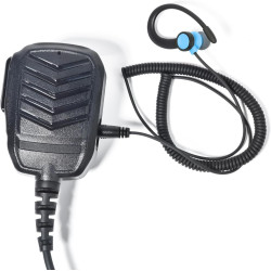 1 Pin 3.5mm Jack Headset 180° Joint Reception Only Walkie Talkie Earpiece Compatible avec Motorola Sepura Rexon Wouxun Kenwood B