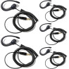 1 Pin 3.5mm Jack Headset 180° Joint Reception Only Walkie Talkie Earpiece Compatible avec Motorola Sepura Rexon Wouxun Kenwood B