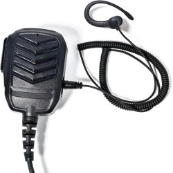 1 Pin 3.5mm Jack Headset 180° Joint Reception Only Walkie Talkie Earpiece Compatible avec Motorola Sepura Rexon Wouxun Kenwood B