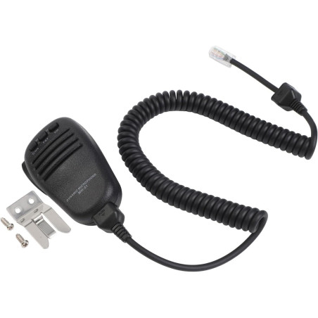 ZYWUOY MH-31 Microphone à ondes courtes, microphone à 8 broches avec bouton PTT et clip pour YAESU FT-450D FT-818 FT-857D FT-891