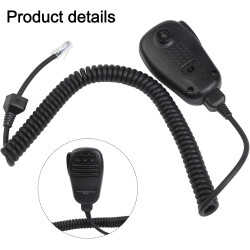 ZYWUOY MH-31 Microphone à ondes courtes, microphone à 8 broches avec bouton PTT et clip pour YAESU FT-450D FT-818 FT-857D FT-891