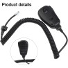 ZYWUOY MH-31 Microphone à ondes courtes, microphone à 8 broches avec bouton PTT et clip pour YAESU FT-450D FT-818 FT-857D FT-891