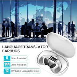2026 Nouveau Meacode AI Translation Earbuds, Écouteur Traducteur Meacode avec 144 Langues, Indice d’Étanchéité IPX5, Réduction d