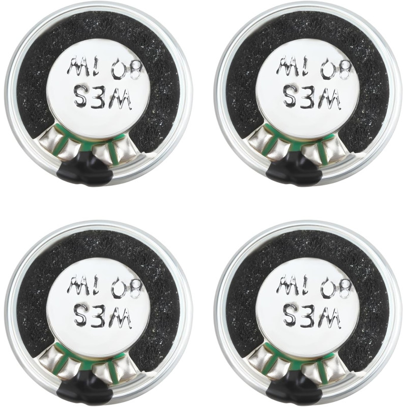 4 Haut-parleurs Ronds de 23 Mm 1 W 8 Ohms pour Appareils MP3/MP4 Radios de Sécurité Et Talkies-walkies (DIY).
