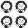 4 Haut-parleurs Ronds de 23 Mm 1 W 8 Ohms pour Appareils MP3/MP4 Radios de Sécurité Et Talkies-walkies (DIY).