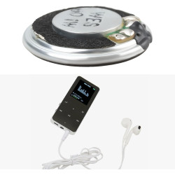 4 Haut-parleurs Ronds de 23 Mm 1 W 8 Ohms pour Appareils MP3/MP4 Radios de Sécurité Et Talkies-walkies (DIY).