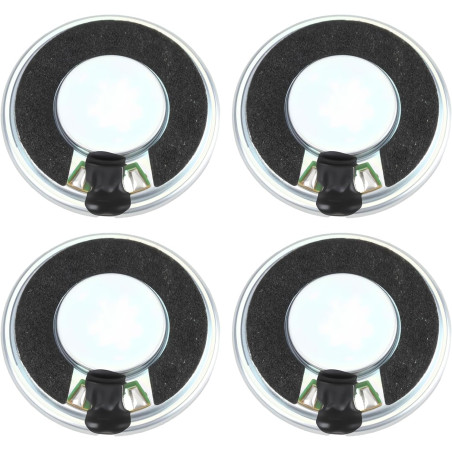 4 Haut-parleurs Ronds de 32 Mm 1 W 8 Ohms pour Appareils MP3/MP4 Radios de Sécurité Et Talkies-walkies (DIY).