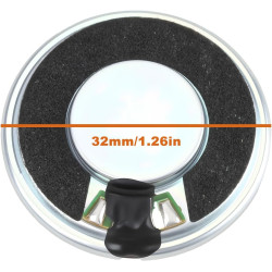 4 Haut-parleurs Ronds de 32 Mm 1 W 8 Ohms pour Appareils MP3/MP4 Radios de Sécurité Et Talkies-walkies (DIY).