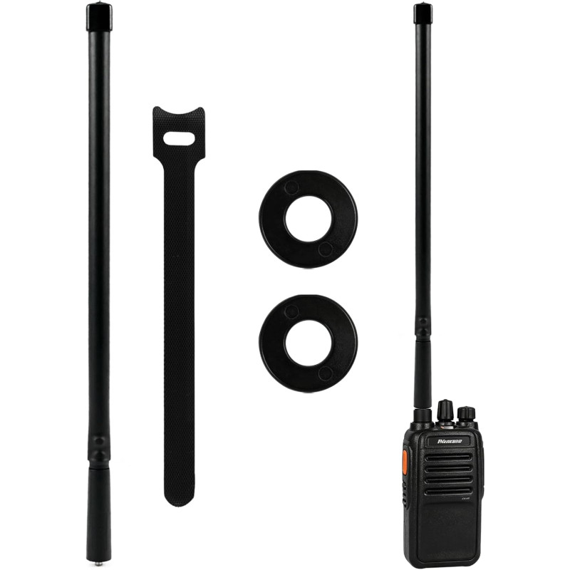 Antenne Radio Bi-Bande Pliable VHF UHF 144/430 MHz - Antenne Tactique SMA Femelle de 47cm pour Radioamateur Portatif,Compatibili