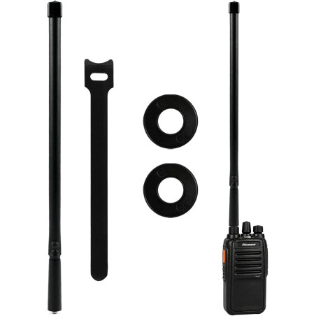 Antenne Radio Bi-Bande Pliable VHF UHF 144/430 MHz - Antenne Tactique SMA Femelle de 47cm pour Radioamateur Portatif,Compatibili