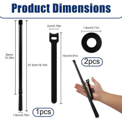 Antenne Radio Bi-Bande Pliable VHF UHF 144/430 MHz - Antenne Tactique SMA Femelle de 47cm pour Radioamateur Portatif,Compatibili