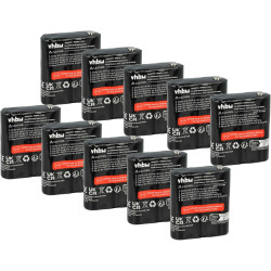 vhbw 10x Batterie Compatible avec Motorola Talkabout T5920, T9500, T5950, T8500, T62, T5900 Radio Talkie-walkie (1300mAh, 3,6V, 