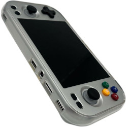 HpLive Coque de protection transparente pour Anbernic RG477M, boîtier léger et ajusté avec découpes précises pour les boutons et