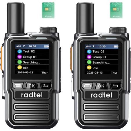 Radio Radtel P8 PoC (Communication par Simple Pression sur Un Bouton Via réseau cellulaire), radios portatives à portée illimité