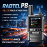 Radio Radtel P8 PoC (Communication par Simple Pression sur Un Bouton Via réseau cellulaire), radios portatives à portée illimité