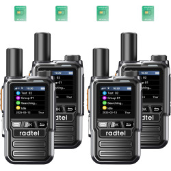 Radio Radtel P8 PoC (Push-to-Talk Via réseau cellulaire), Talkies-Walkies Portables à portée illimitée sur Tout Le Territoire, R