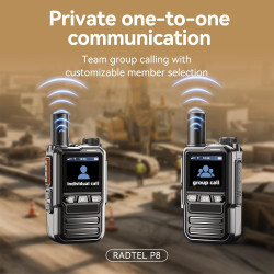 Radio Radtel P8 PoC (Push-to-Talk Via réseau cellulaire), Talkies-Walkies Portables à portée illimitée sur Tout Le Territoire, R