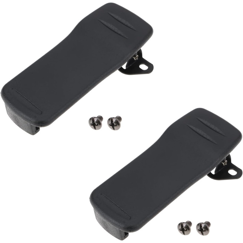 SG Store Lot de 2 Clips de Ceinture pour Talkie-walkie MB-98 (7 X 3 X 1,35 Cm) Compatible avec ICOM IC-F50 Radios Bidirectionnel