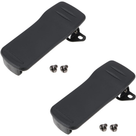 SG Store Lot de 2 Clips de Ceinture pour Talkie-walkie MB-98 (7 X 3 X 1,35 Cm) Compatible avec ICOM IC-F50 Radios Bidirectionnel