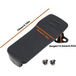 SG Store Lot de 2 Clips de Ceinture pour Talkie-walkie MB-98 (7 X 3 X 1,35 Cm) Compatible avec ICOM IC-F50 Radios Bidirectionnel