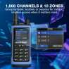 BAOFENG UV-7B Talkie-Walkie Radio Amateur Portable, sans Fil APP & Chirp Programmation, Tri-Bande Réception Aviation/FM, 1000CH,