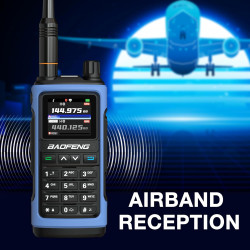 BAOFENG UV-7B Talkie-Walkie Radio Amateur Portable, sans Fil APP & Chirp Programmation, Tri-Bande Réception Aviation/FM, 1000CH,