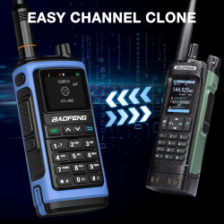 BAOFENG UV-7B Talkie-Walkie Radio Amateur Portable, sans Fil APP & Chirp Programmation, Tri-Bande Réception Aviation/FM, 1000CH,
