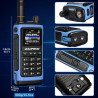 BAOFENG UV-7B Talkie-Walkie Radio Amateur Portable, sans Fil APP & Chirp Programmation, Tri-Bande Réception Aviation/FM, 1000CH,