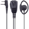 Midland MA24-Secure TX C1544 - Micro/oreillette en D avec PTT Compatible avec G7 Pro, G9 Pro, XT et XT Pro
