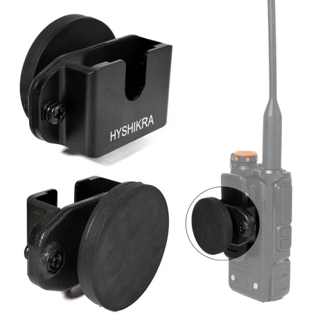 Support mural magnétique universel 3 en 1 pour talkie-walkie avec force d'aspiration de 7,5 kg, compatible avec Baofeng Quanshen