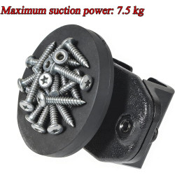 Support mural magnétique universel 3 en 1 pour talkie-walkie avec force d'aspiration de 7,5 kg, compatible avec Baofeng Quanshen