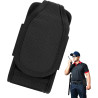 Pochette Ceinture Pour Talkie-walkie – Transport Sécurisé Pour Appareil, Forme Compacte, Design Noir Tactique, Taille 12,5 X 6,5