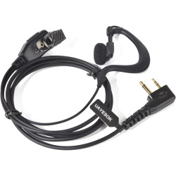 UAYESOK | Casque PTT en forme de G | 2 broches pour radio | Compatible avec les talkies walkies Midland des séries G7/G7XT/G7 Pr