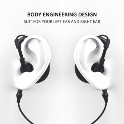UAYESOK | Casque PTT en forme de G | 2 broches pour radio | Compatible avec les talkies walkies Midland des séries G7/G7XT/G7 Pr
