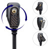 UAYESOK | Casque PTT en forme de G | 2 broches pour radio | Compatible avec les talkies walkies Midland des séries G7/G7XT/G7 Pr