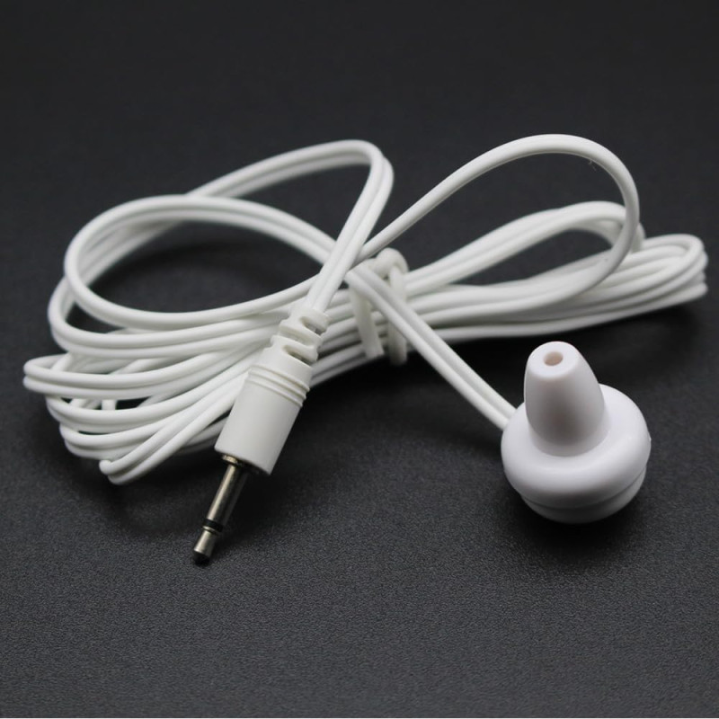 Lot de 10 écouteurs intra-auriculaires mono côté pour radio, hôpital, télévision, aide auditive (prise jack 3,5 mm)