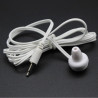 Lot de 10 écouteurs intra-auriculaires mono côté pour radio, hôpital, télévision, aide auditive (prise jack 3,5 mm)