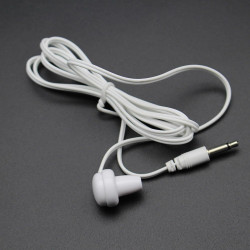 Lot de 10 écouteurs intra-auriculaires mono côté pour radio, hôpital, télévision, aide auditive (prise jack 3,5 mm)