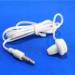 Lot de 10 écouteurs intra-auriculaires mono côté pour radio, hôpital, télévision, aide auditive (prise jack 3,5 mm)