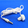 Lot de 10 écouteurs intra-auriculaires mono côté pour radio, hôpital, télévision, aide auditive (prise jack 3,5 mm)