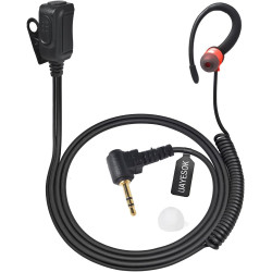UAYESOK Oreillette radio pour talkie-walkie, crochet souple en forme de G, casque de sécurité avec micro PTT pour Motorola TLKR-